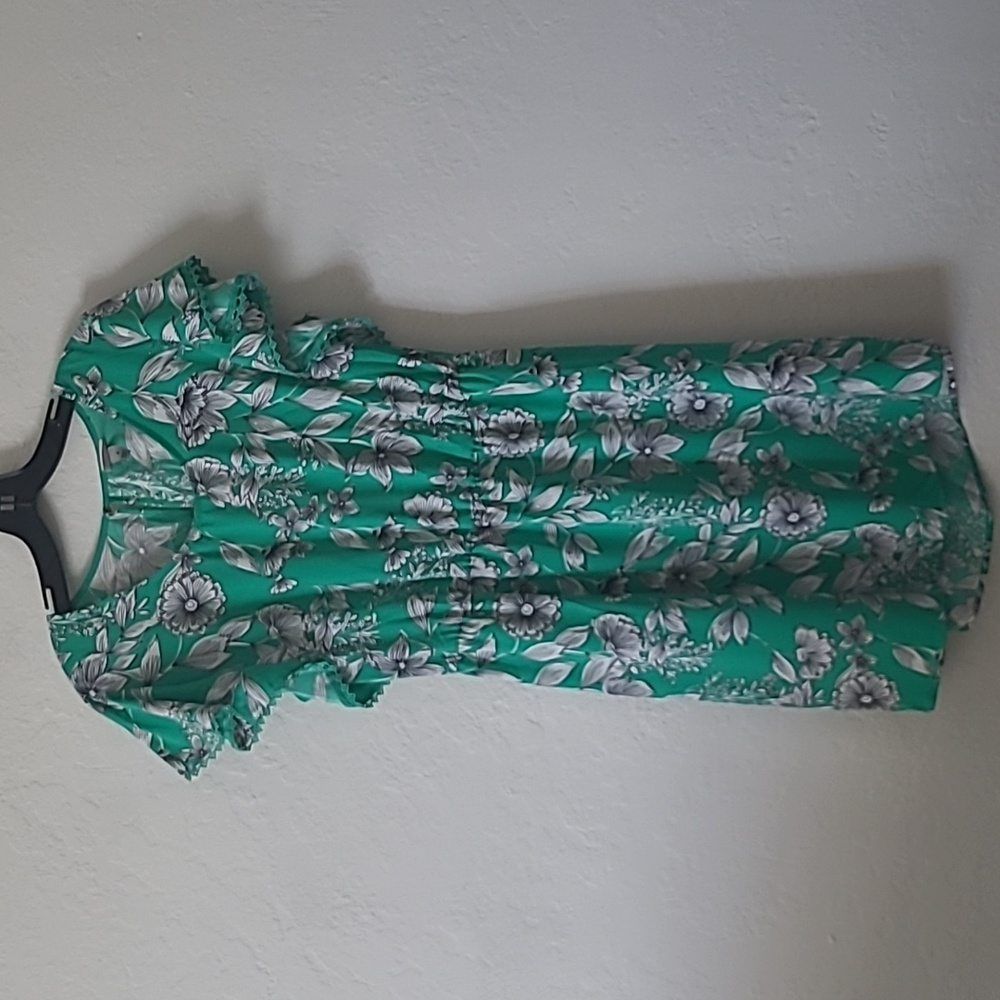 a new day Green Floral Dress